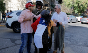 “Pancho Malo” se manifiesta en la conmemoración del expresidente Sebastián Piñera